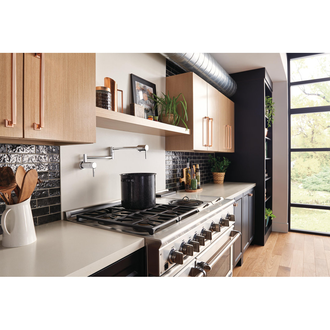 Contemporary Pot Filler Faucet, Wall Mount Pot Filler Kitchen Faucet